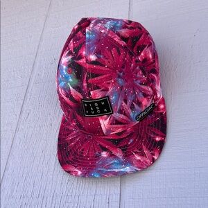 OFFICIAL Pink Cosmic Cannabis Leaf Pattern Snapback